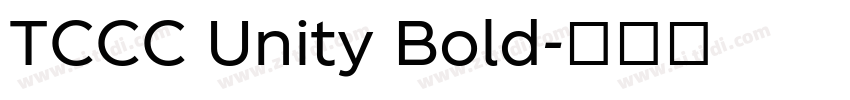TCCC Unity Bold字体转换